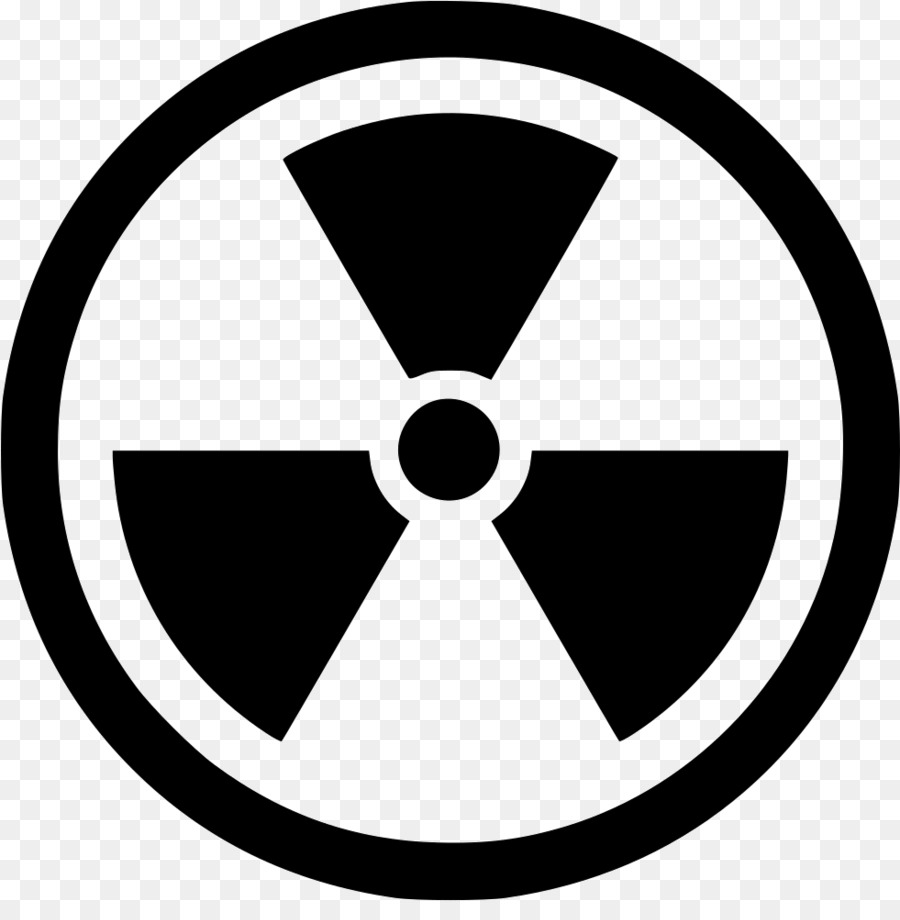 Decadimento radioattivo Nucleare, simbolo di Pericolo Radiazioni - simbolo