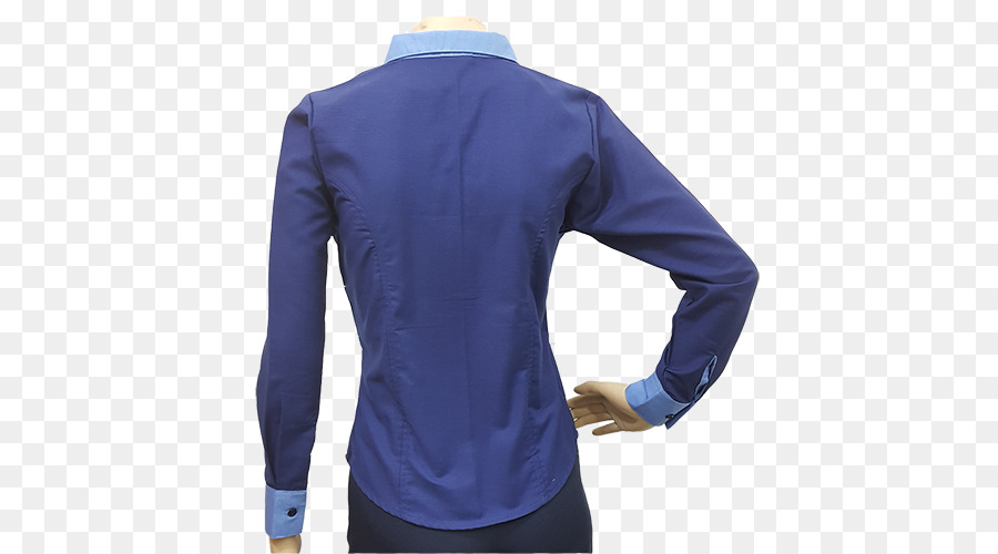 Kleid shirt Long-sleeved T-shirt Bluse Blau - Kleid shirt