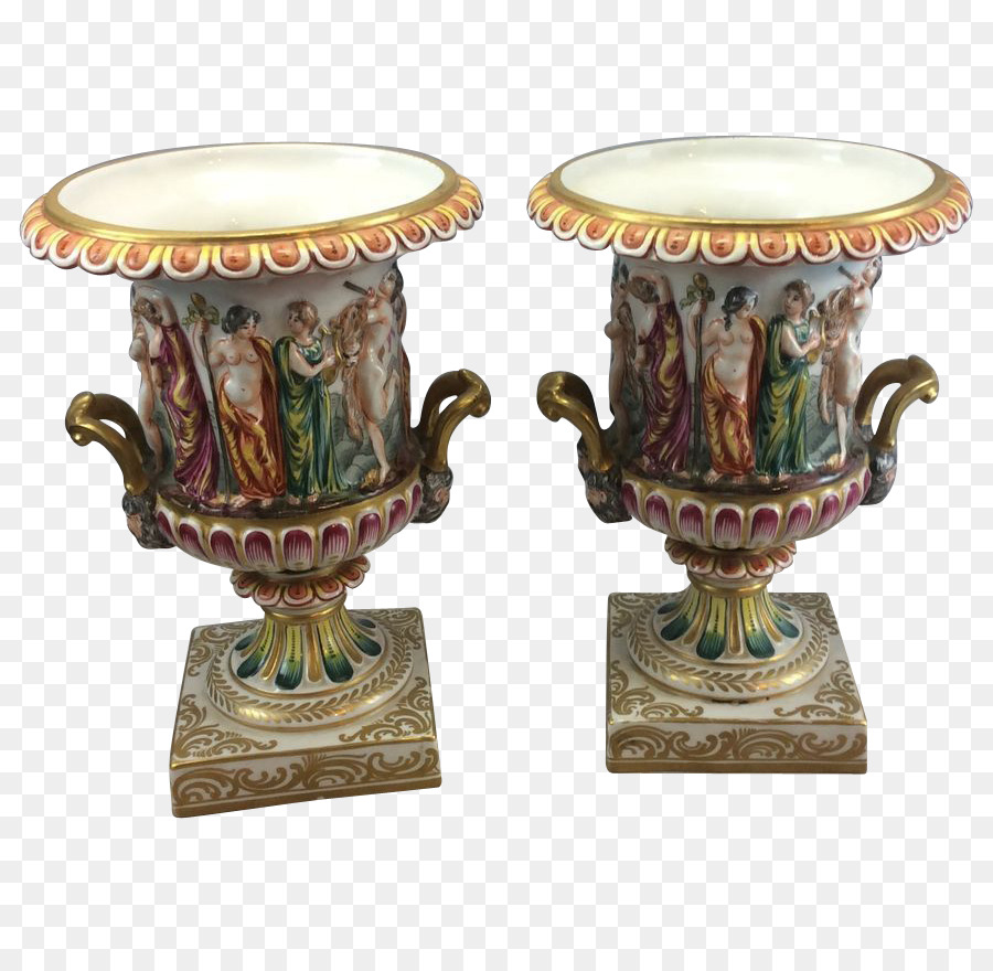 Vaso In Porcellana Urna Di Antiquariato - vaso