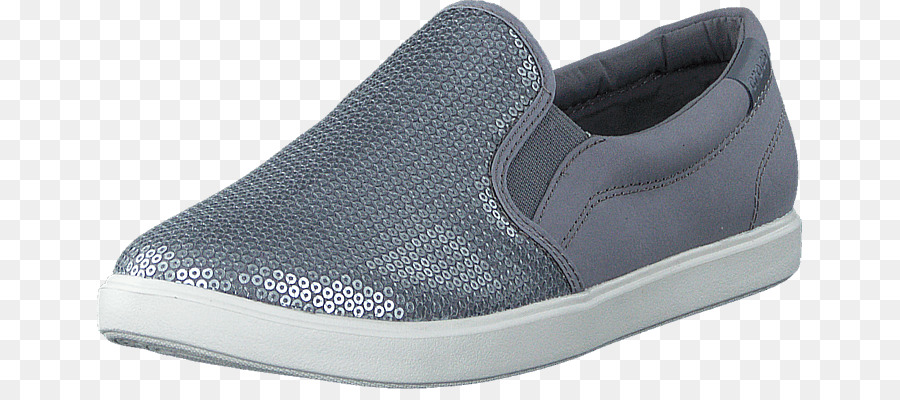 Sneakers Slip-on scarpe Crocs Ballet flat - paillettes argento