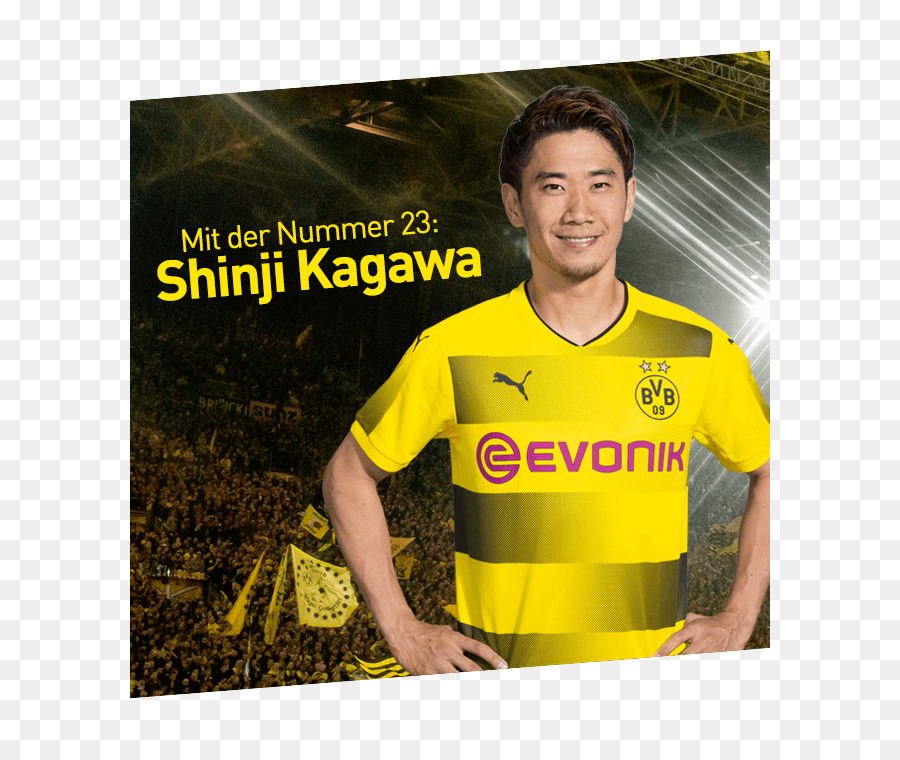 T-shirt Borussia Dortmund Text Sleeve Schriftart - T Shirt