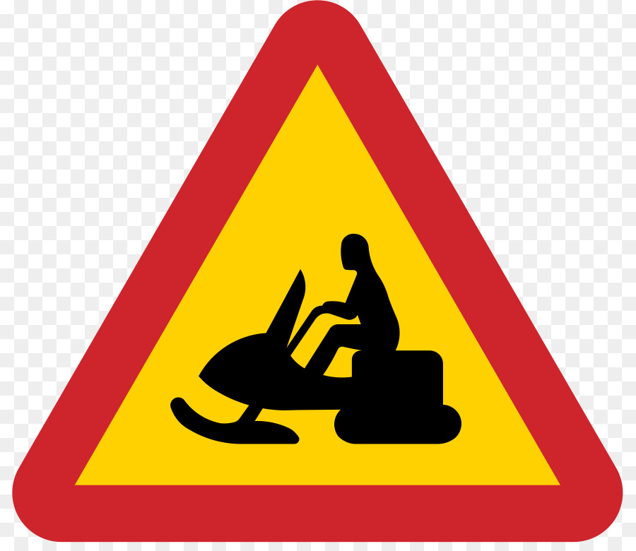 Segnale di avvertimento segnale di Traffico Motoslitta Strada - altri