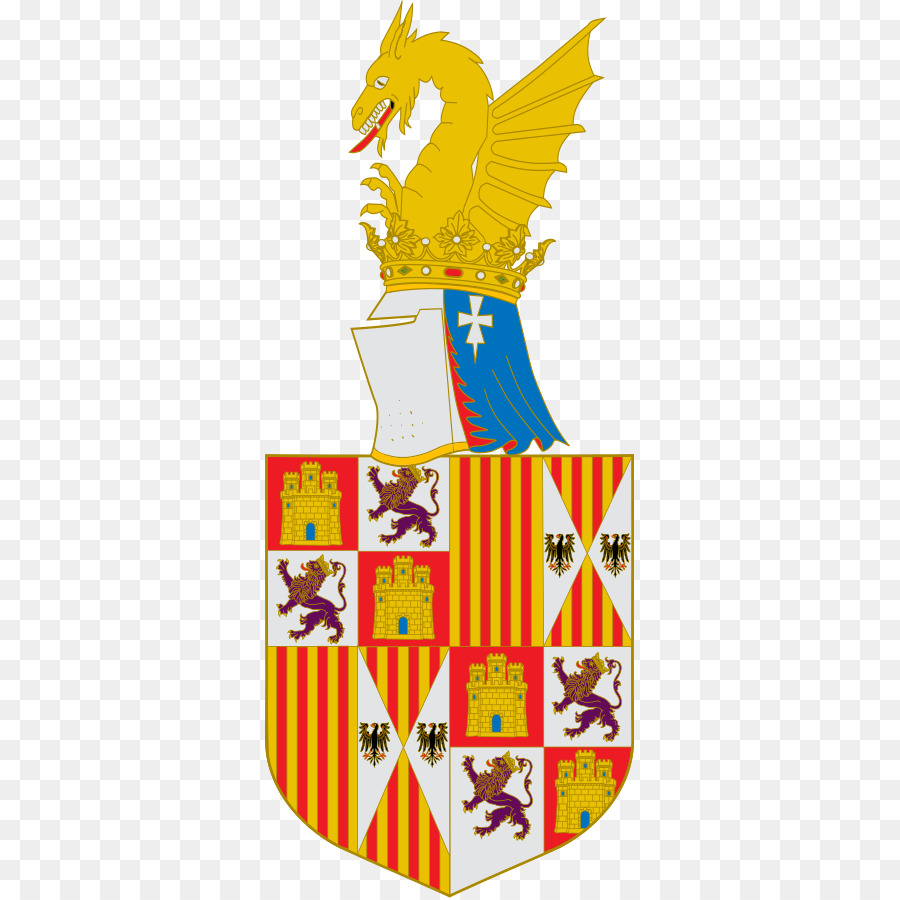 Krone von Aragon, Königreich von Aragón, die katholischen Monarchen Rosette - Ferdinand II. von Portugal