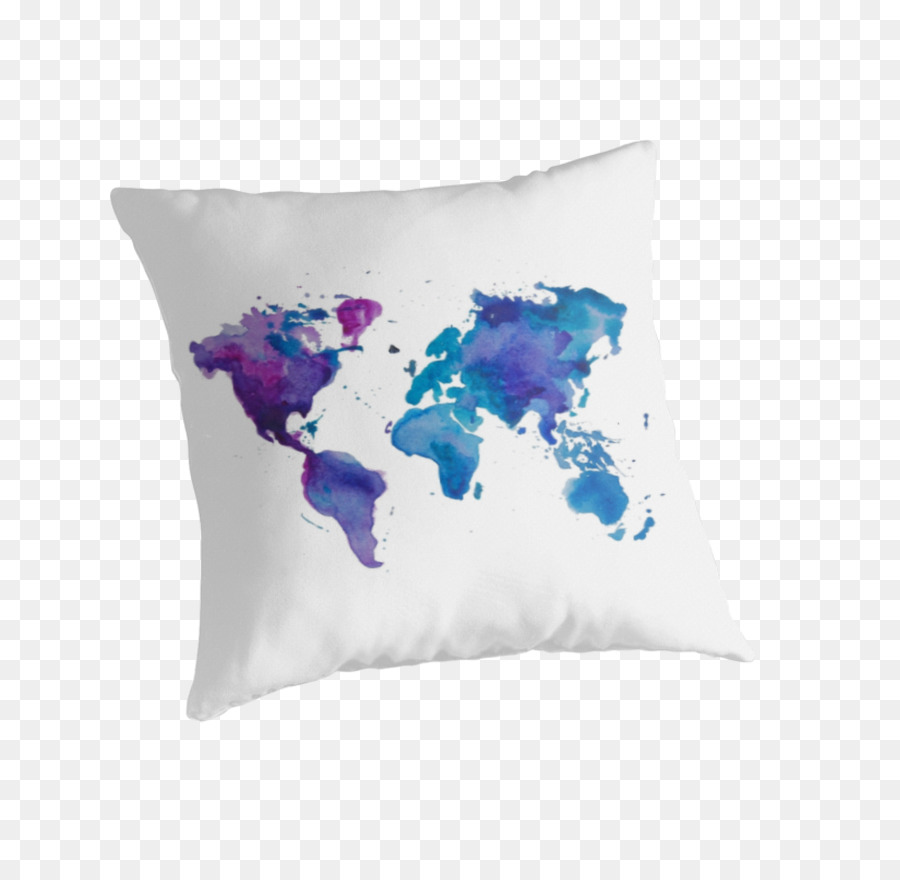 Bản đồ thế giới Màu nước sơn - bản đồ thế giới