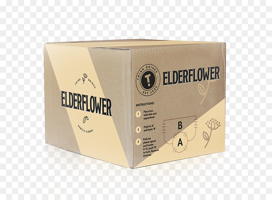 Elderflower cordial Getränke Denken - Box Mockup