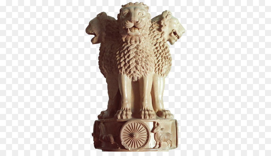 Sarnath, il Leone di Capitale di Ashoka Pilastri di Ashoka Emblema di Stato dell'India dell'Impero Maurya - simbolo