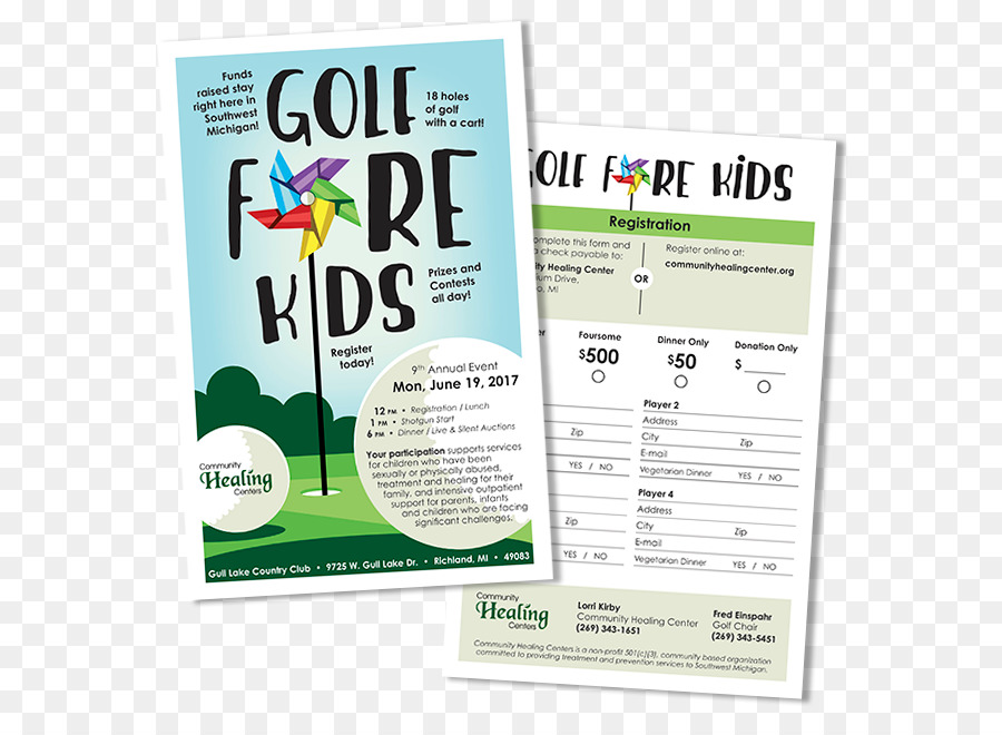 Pubblicità progettazione Grafica Brochure Organizzazione - golf flyer dell'evento
