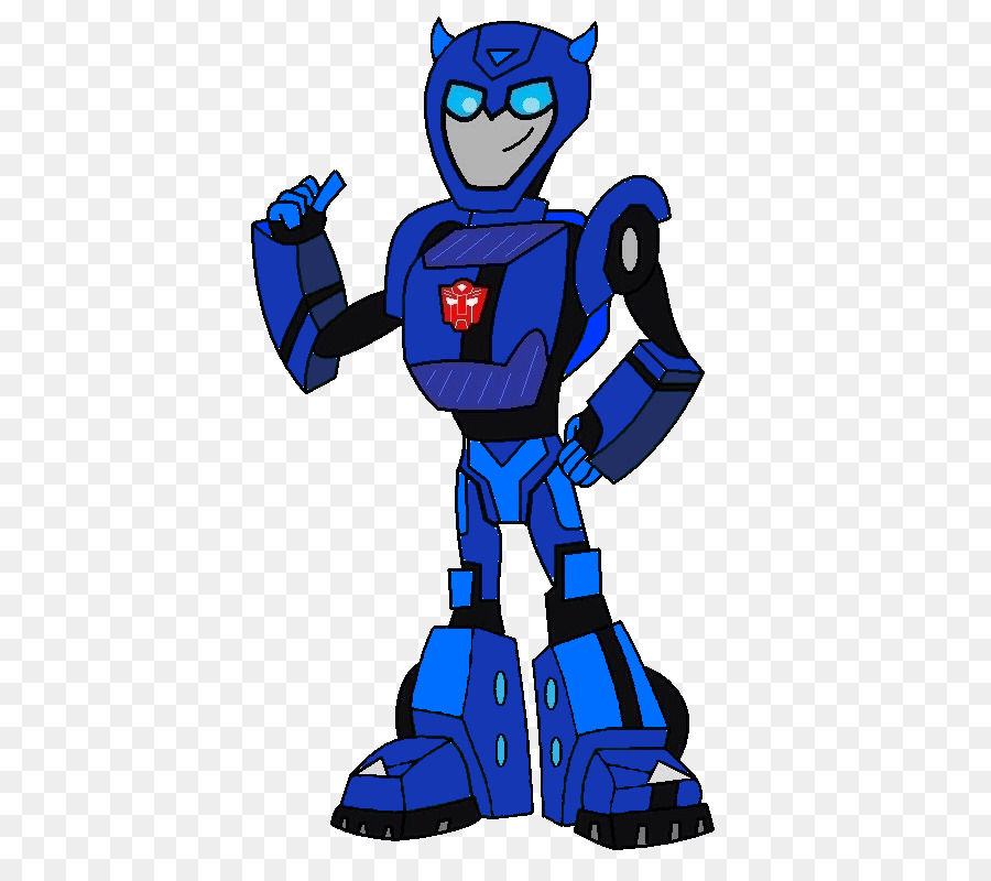 Kobalt-blauen Superhelden-Roboter-clipart - Roboter