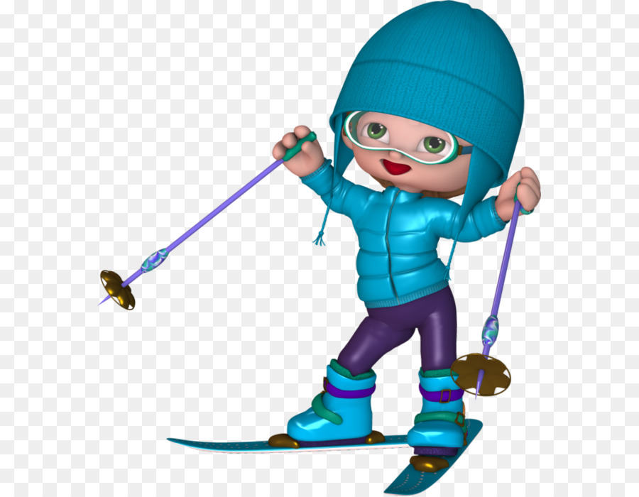 Skifahrer Digitale Bild-clipart - Skifahren
