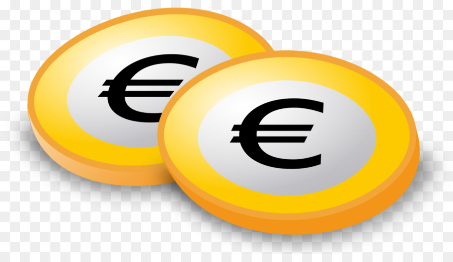 Le monete in Euro, moneta da 1 euro Clip art - Euro
