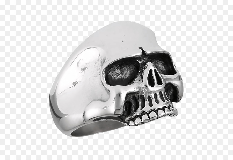 Cranio umano simbolismo Anello in acciaio Inox - cranio