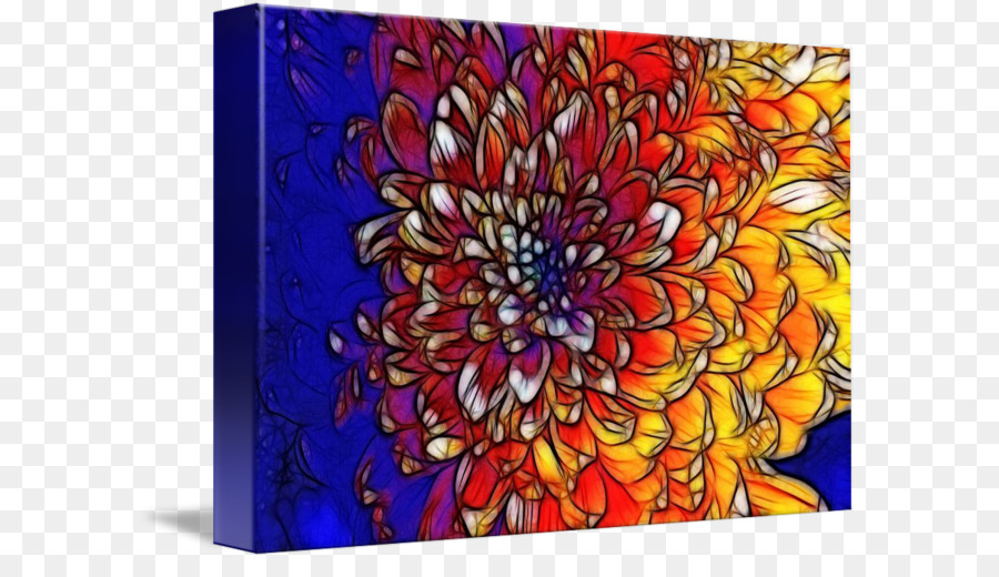 Glasmalerei Chrysantheme Material Floralen design Kunst - kleine Chrysantheme