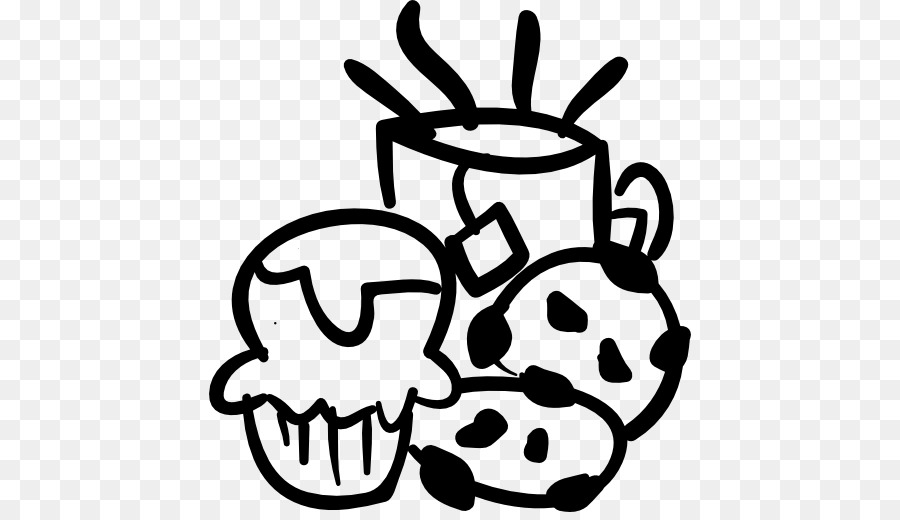 Bäckerei-Muffin-Kaffee-Cafe-Kekse - Tee