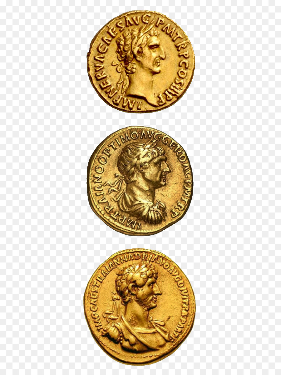 Monete Oro E Medaglia Di Bronzo Rame - Moneta