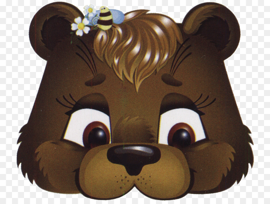 Brown bear Mask Carnival maschere Teatrali - Orso
