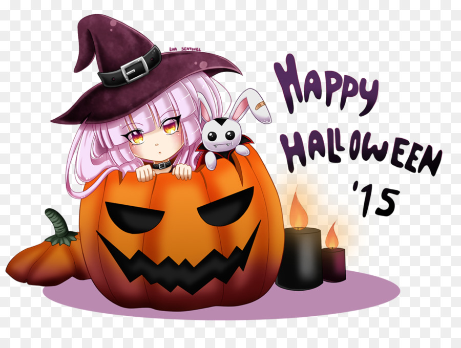 Jack o' lantern Comic - Happy Halloween glücklich