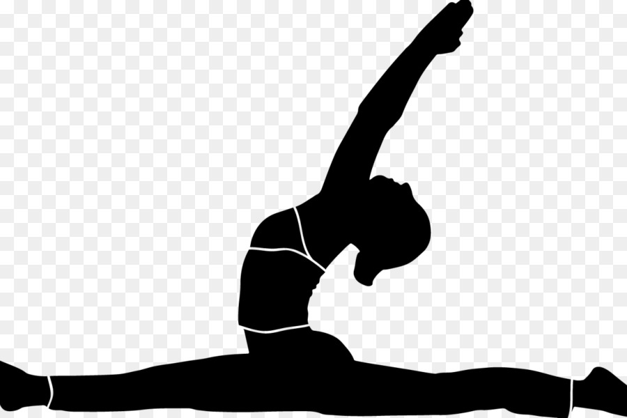 Esercizio di yoga silhouette postura - yoga