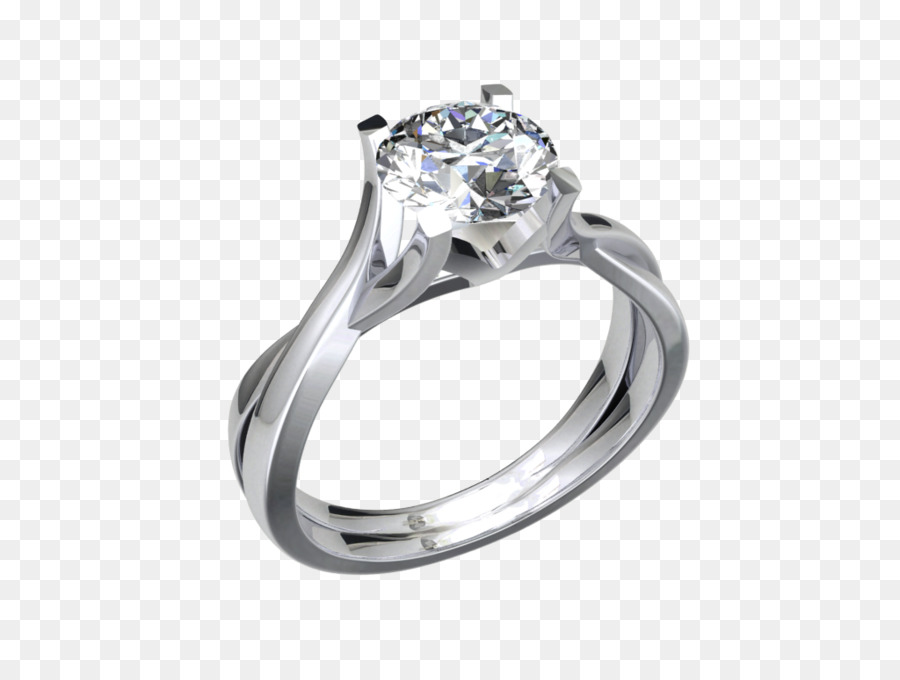 Anello di nozze d'Argento Corpo Gioielli Platino - anello di nozze