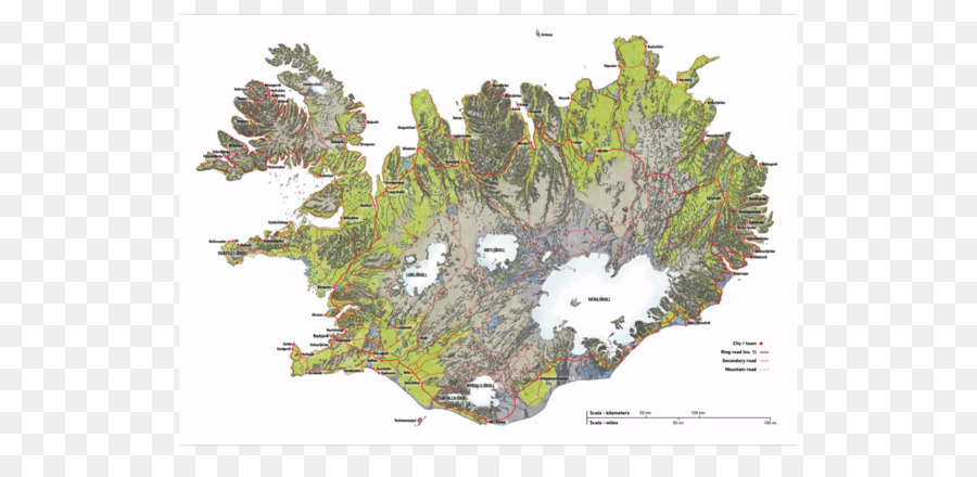 Karte von Island - Anzeigen