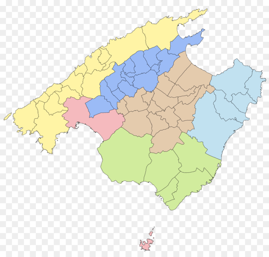 Comarcas của Tây ban nha trấn của mình T ban nha Palma - bản đồ