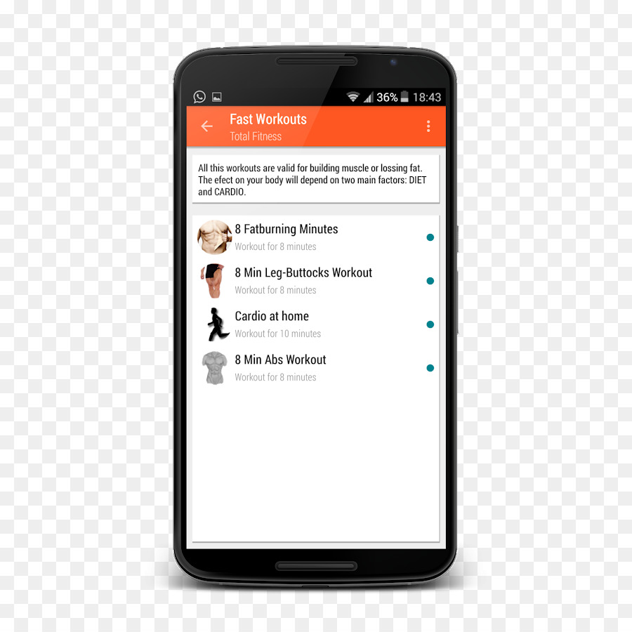 Android-Körperliche fitness-Screenshot - fitness app