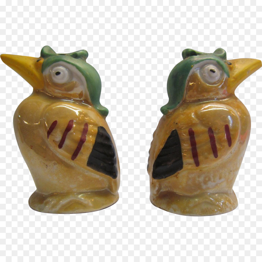 Salz-und Pfefferstreuer-Keramik-Figur-Artefakt - Salz