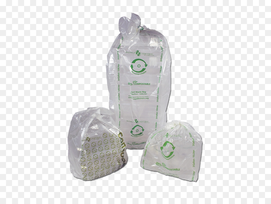 Biologisch abbaubare Tasche, Papier-Kunststoff-Behälter-Beutel - Müllsack