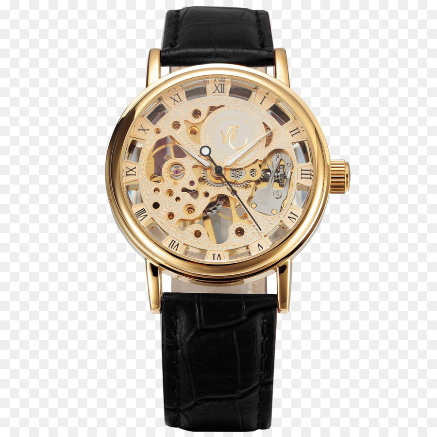 Orologio meccanico di Scheletro dell'orologio orologio Automatico cinturino di Orologio - guarda