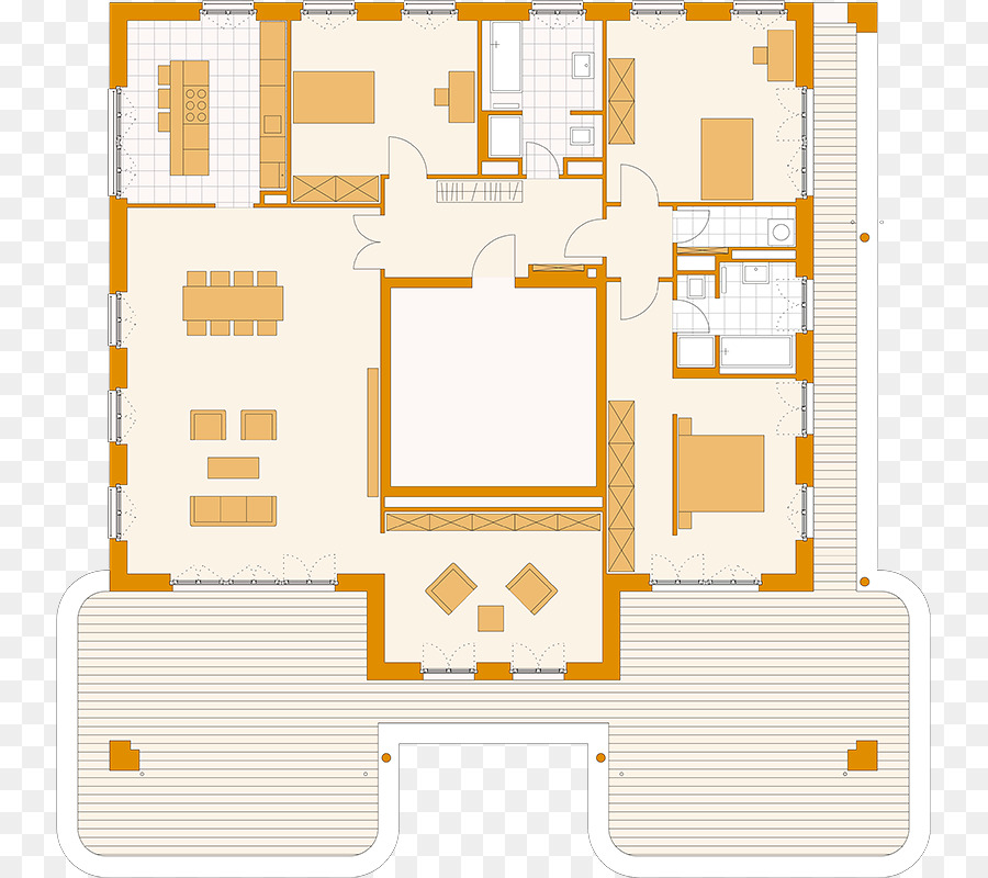 Floor Plan Yellow