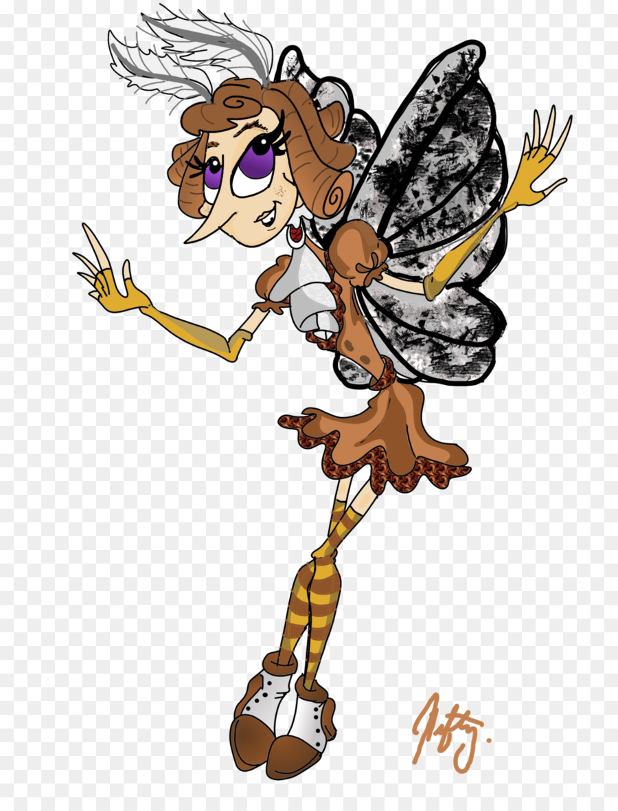Flügel birkenspanner Cartoon Clip art - Karikaturmädchen