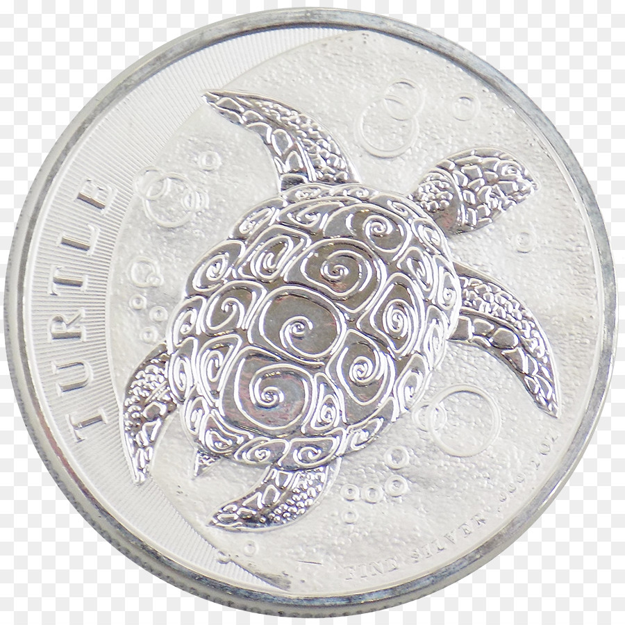 Silver Sea turtle Münze - Metall Münze
