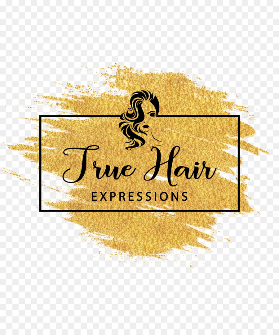 Echte Haare Ausdrücken Borte Logo Marke - Haar