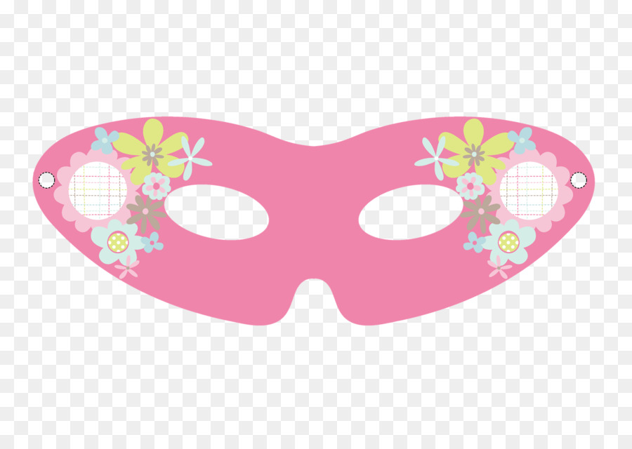 Maske Karneval Pink Party, Quinceañera - Maske