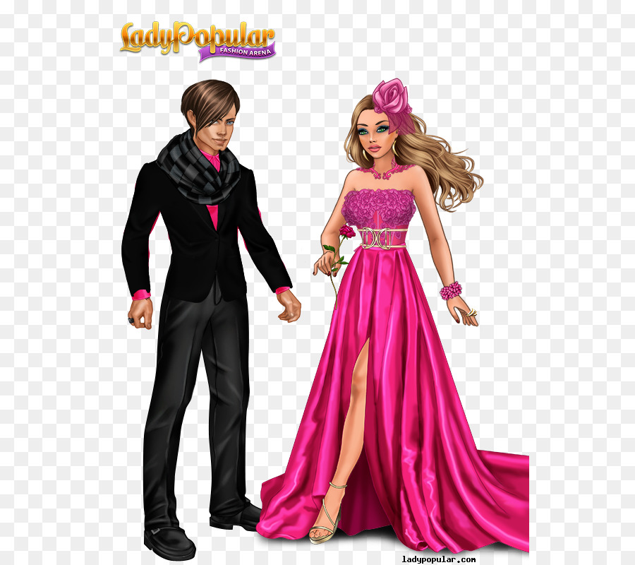 Lady Popular Kleid Pink M-Mode-Modell RTV Pink - Prom Queen