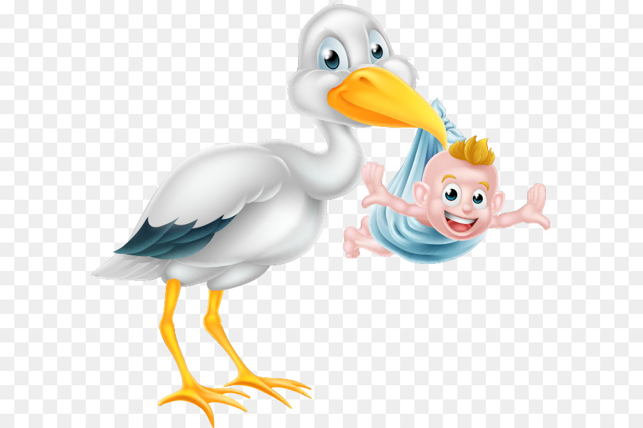 Baby Geburt - Storch