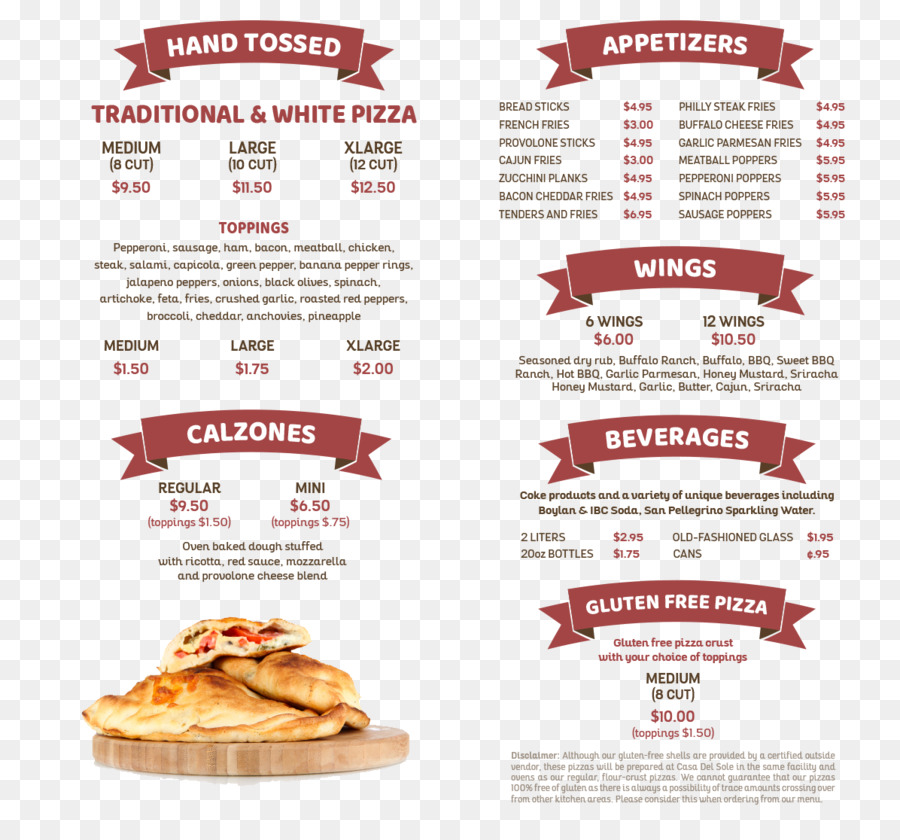 Casa Del Sole Pizza Fast food Menu 0 - menu con pizza