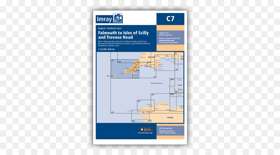 Imray Chart-C6: Salcombe, um Lizard Point Seekarten Admiralty chart Themse-Mündung - Anzeigen