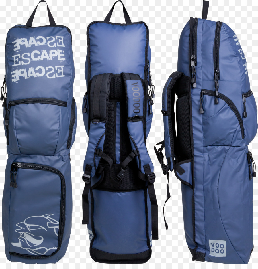 Rucksack Tasche Bag-Trolley-Reißverschluss - Blue Rippel