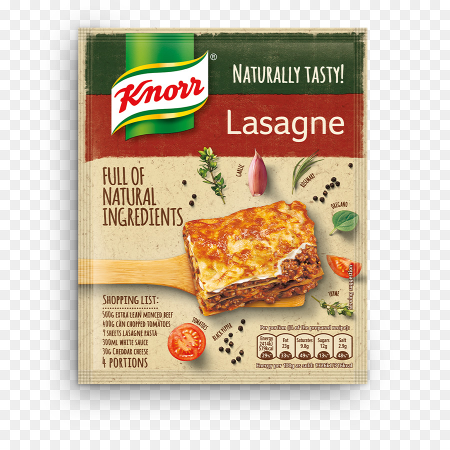 Lasagne Bolognese sauce Soße Nudeln von Knorr - Fleisch