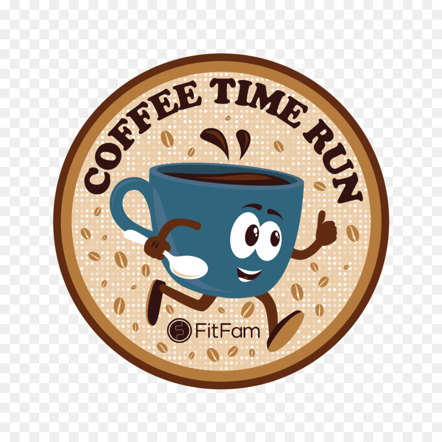 Kaffee-Zeit-Logo-Medaille Schriftart - Truhe der Zeit