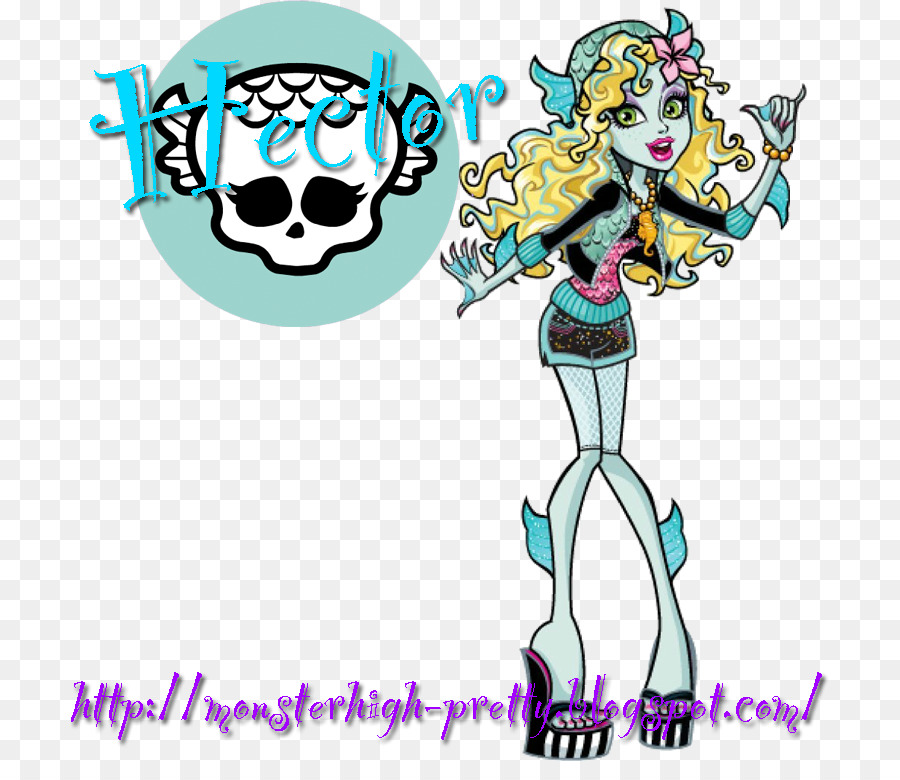 Lagoona Blaues Monster High Clawdeen Wolf Barbie - TOTENKOPF monster