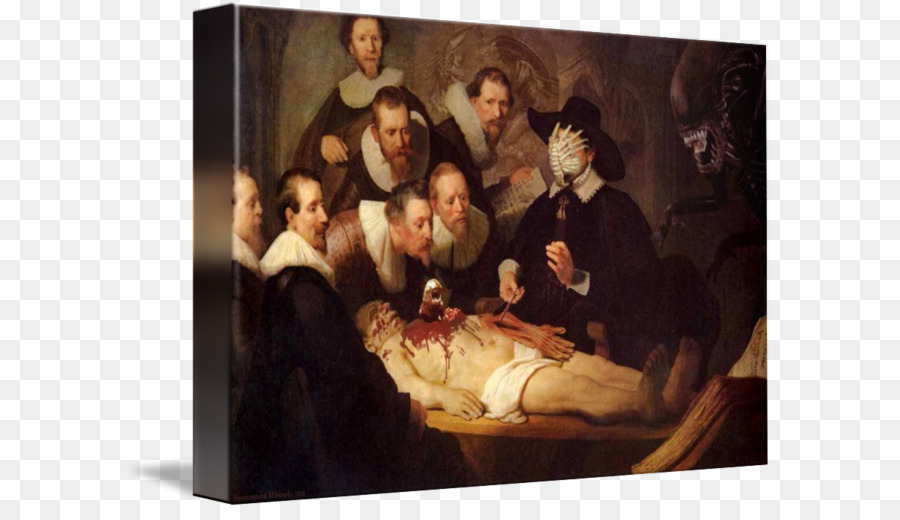 La Lezione di Anatomia del Dottor Nicolaes Tulp Pittura, La Lezione di Anatomia del Dottor Deijman Scienza - predatori vs alien