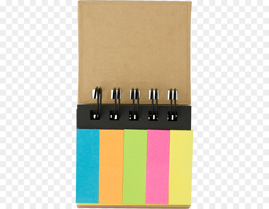 Post-it-Zettel mit der Notebook-Karton-Werbe-Ware - Notebook