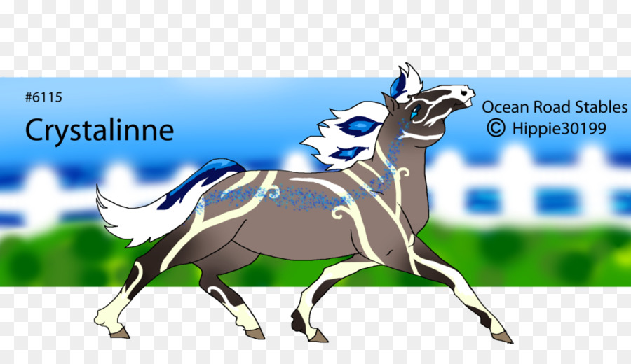 Mustang-Hengst-Halfter Pony Rein - Mustang