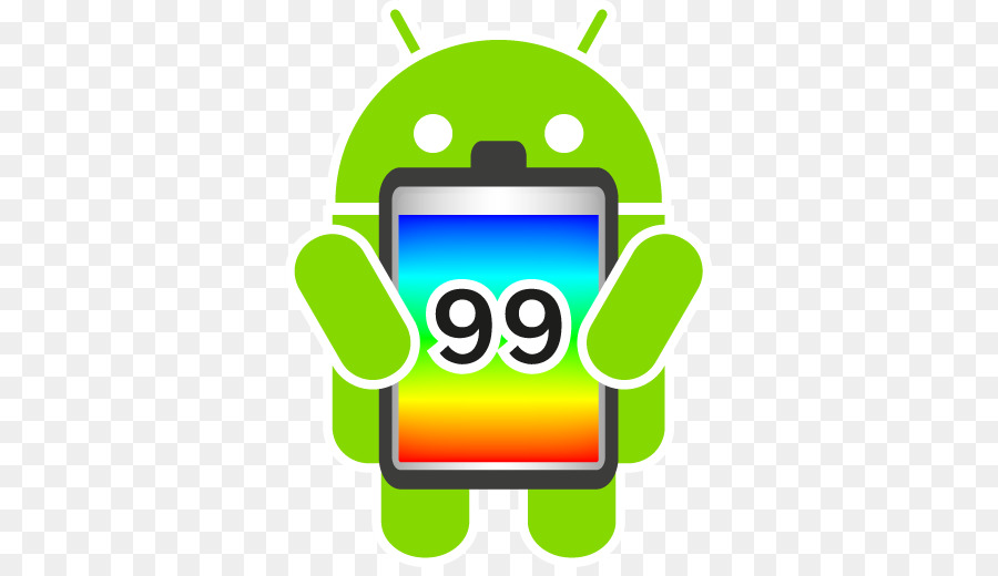 Akkustand Denke, das Symbol Android - Android