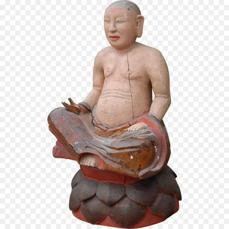 Holzschnitzerei-Skulptur-Statue-Kunst - buddhistische Mönche