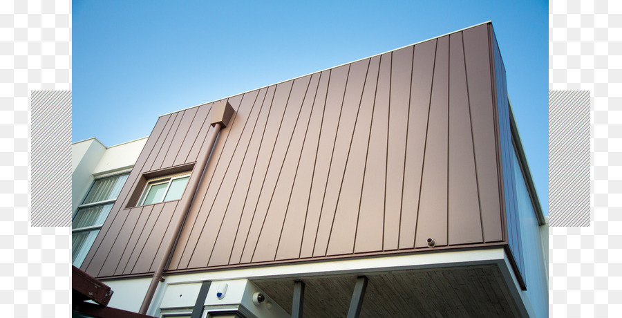 Aufbau Kupfer-Fassade Edelstahl - Technologie Streifen