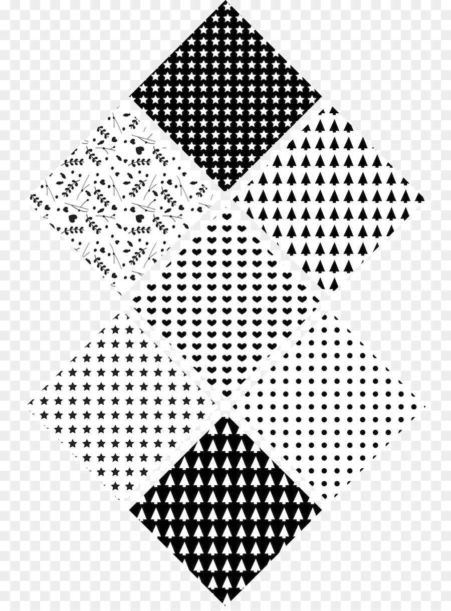 Schwarz und weißes Papier Zeichnen Motiv Kunst - Design