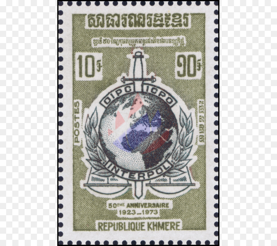 Briefmarken-Emblem, E-Mail - Interpol