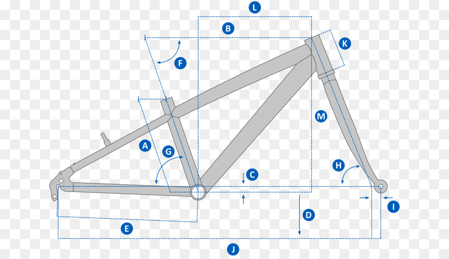 Geometrie Fahrradrahmen Dreieck Gios - Fahrrad